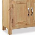 New Trinity Compact Sideboard - 75cm - 2 Door - Natural Oak