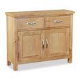 New Trinity Small Sideboard - 100cm - 2 Door - Natural Oak