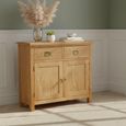 Salisbury Lite Small Sideboard - 2 Door - Oak - 80cm