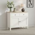 Marlow Small Sideboard - 95cm - 2 Door - White