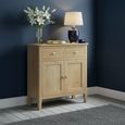 Bath Compact Sideboard - 80cm - 2 Door - Oak