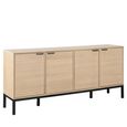 Kensington Extra Large Sideboard - 4 Door - 180cm - Oak