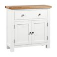 Lundy Compact Sideboard - 2 Door - 80cm - White Painted