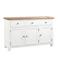 Lundy Medium Sideboard - 3 Door - White Painted
