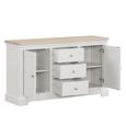 Cromwell Medium Sideboard - 135cm - 2 Door - Grey Painted