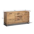 Brooklyn Sideboard - 150cm - 2 Door - Medium - Oak
