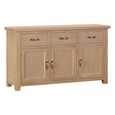 Wilmont Medium Sideboard - 3 Door - 150cm - Oak