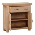 Wilmont Compact Sideboard - 2 Door - 80cm - Oak
