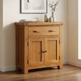 Somer Compact Sideboard - 2 Door - 80cm - Oak
