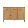 Cotswold Sideboard - 135cm - 3 Door - Medium - Oak