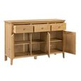 Cotswold Sideboard - 135cm - 3 Door - Medium - Oak