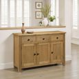 Astoria Oak Sideboard - 3 Door - Medium