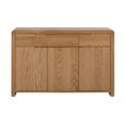Curve Sideboard - 130cm - 3 Door - Medium - Oak