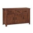 Andorra Medium Sideboard - 135cm - 3 Door - Dark Acacia