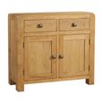 Curve Small Sideboard - 2 Door - 100cm - Oak