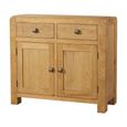 Curve Small Sideboard - 2 Door - 100cm - Oak