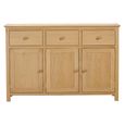 Arlington Medium Sideboard - 130cm - 3 Door - Oak