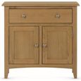 Kilkenny Compact Sideboard - 80cm - 2 Door - Oak