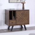 Nevada Small Sideboard - 85cm - Parquet Style Wood