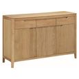 Clearance - Dunmore Medium Sideboard - 120cm - 3 Door - Oak - A551