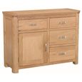 Clearance - Treviso Sideboard - 107cm - 1 Door - Small - Oak - FSS16508