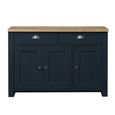 Clearance - Highgate Medium Sideboard - 3 Door - Navy Blue Painted - FSS16565