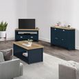 Clearance - Highgate Medium Sideboard - 3 Door - Navy Blue Painted - FSS16565