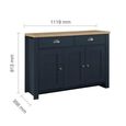 Clearance - Highgate Medium Sideboard - 3 Door - Navy Blue Painted - FSS16565