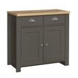 Highgate Small Sideboard - 2 Door - Dark Grey Painted