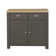 Highgate Small Sideboard - 2 Door - Dark Grey Painted