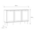 Calasetta Sideboard - 3 Door - Medium - Rattan