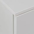 Sienna Sideboard - 2 Door - 4 Drawer - Wide - White Gloss