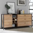 High Rock Sideboard - 1 Door - 3 Drawer - Extra Large - Oak