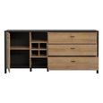 High Rock Sideboard - 1 Door - 3 Drawer - Extra Large - Oak