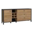 High Rock Sideboard - 1 Door - 3 Drawer - Extra Large - Oak