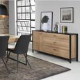 High Rock Sideboard - 1 Door - 3 Drawer - Medium - Oak