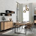 High Rock Sideboard - 1 Door - 3 Drawer - Medium - Oak