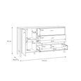 High Rock Sideboard - 1 Door - 3 Drawer - Medium - Oak