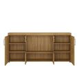Cortina Sideboard - 4 Door - Extra Large - Glazed - Oak