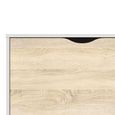 Oslo Sideboard - 2 Door - 3 Drawer - Medium - White and Oak