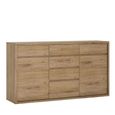 Shetland Sideboard - 2 Door - 6 Drawer - Medium - Oak