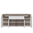 Toronto Sideboard - 4 Door - 2 Drawer - Extra Large - White High Gloss