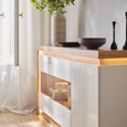 Lyon Sideboard - 3 Door - Medium - Glazed - Oak