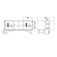 Ry Sideboard - 2 Door - 2 Drawer - Medium - Black