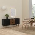 Ry Sideboard - 2 Door - 2 Drawer - Medium - Black