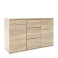Nova Sideboard - 2 Door - 3 Drawer - Small - Oak