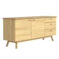 Hazlemere Sideboard - 2 Door 3 Drawer - Matt Lacquered