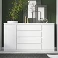 Fribo Sideboard - 2 Door - 4 Drawer - Large - White