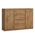 Fribo Sideboard - 2 Door - 4 Drawer - Medium - Oak