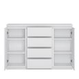 Fribo Sideboard - 2 Door - 4 Drawer - Medium - White